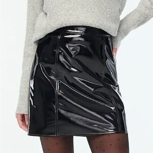 J. Crew Black Mini Pencil Skirt for Night Out